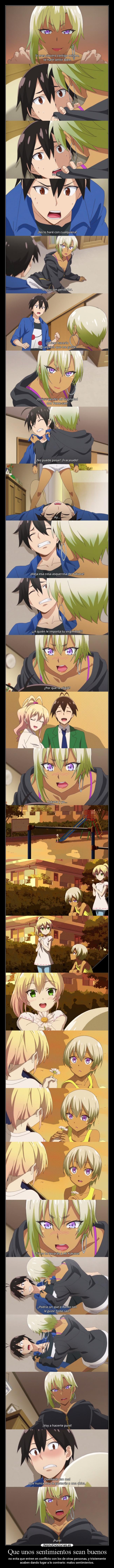 carteles sentimientos anime amor dolor sentimientos celos raptorhunters harukaze erosekai epicanime hajimetenogal ranko desmotivaciones