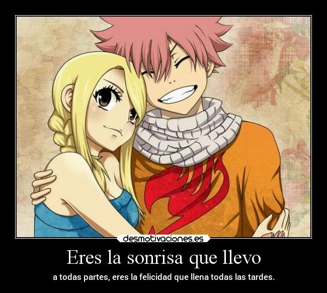 Eres la sonrisa que llevo -