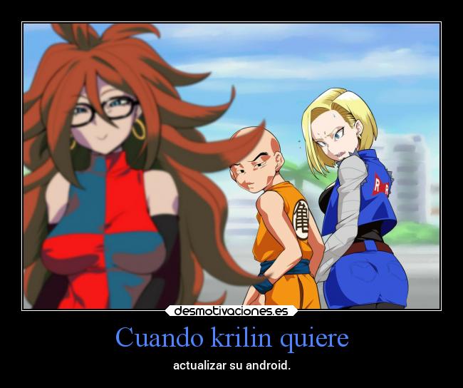 carteles vida anime desmotivaciones celos asj aep pkf tmlcbr dragon ball krillin numero 018 desmotivaciones