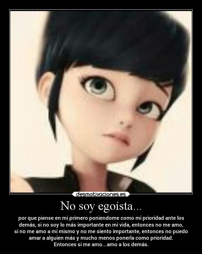 No soy egoísta... - 