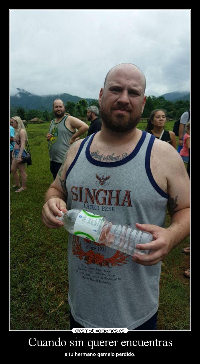 Cuando sin querer encuentras - a tu hermano gemelo perdido.