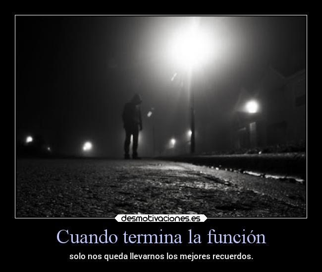 Cuando termina la función -