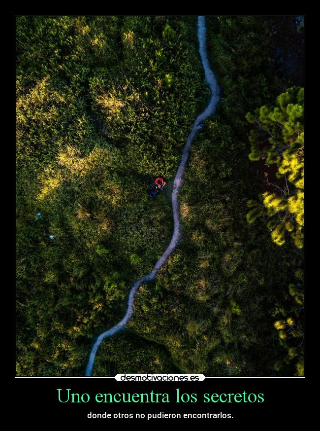 Uno encuentra los secretos -