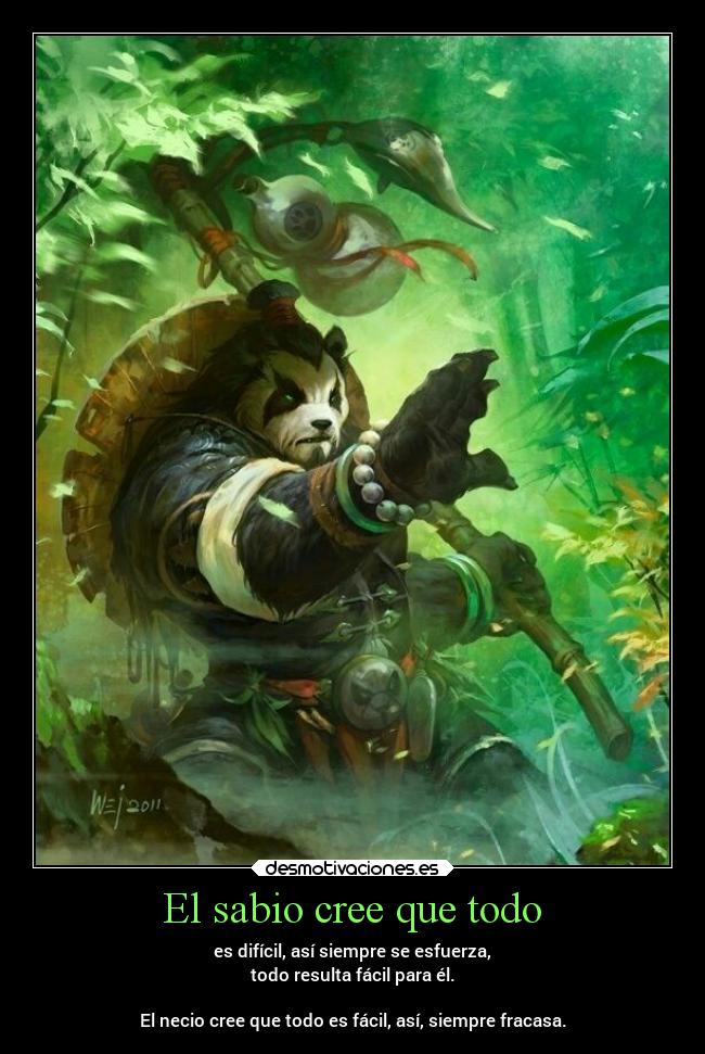 carteles vida taoismo sabiduria mortals lossupervivientes warcraft desmotivaciones