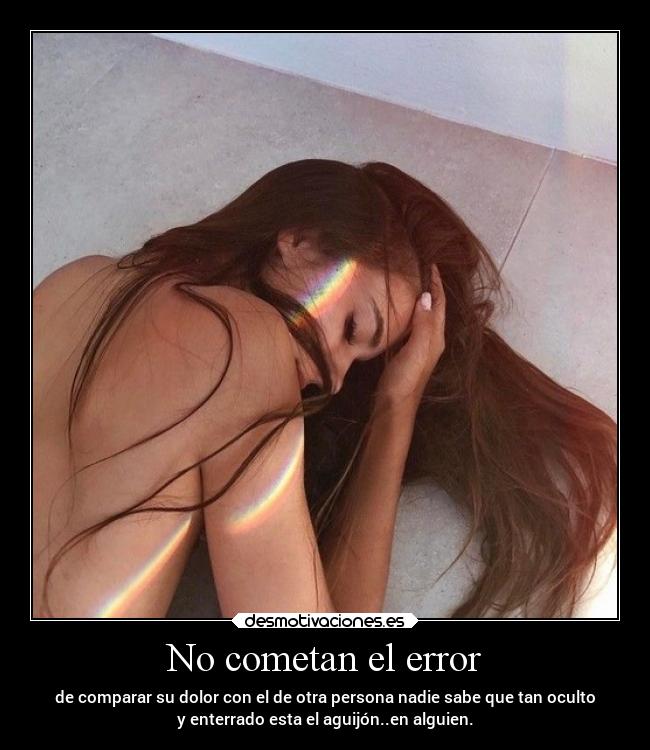 No cometan el error - 