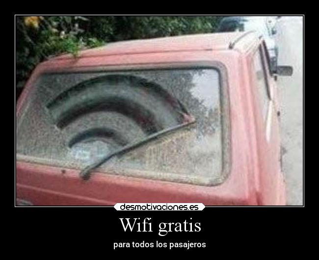 Wifi gratis - para todos los pasajeros