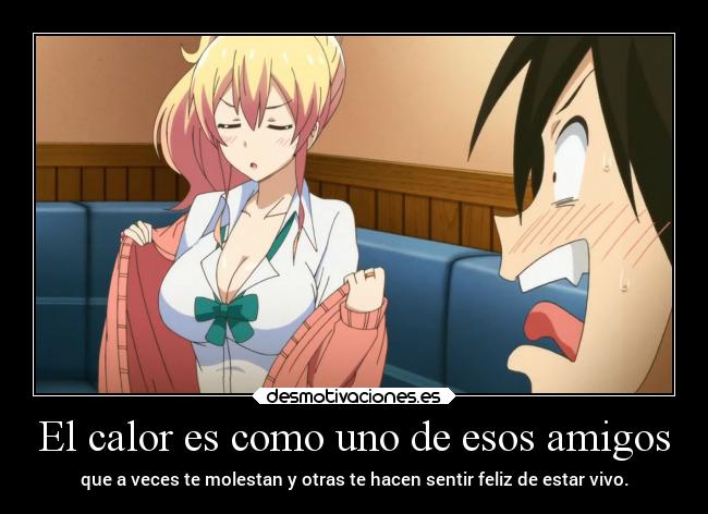 carteles amigos anime humor risa amigos amistad calor raptorhunters harukaze erosekai hajimetenogal kogal gal gyaru desmotivaciones
