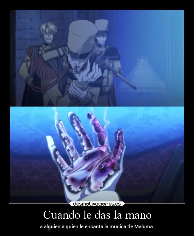 Cuando le das la mano -