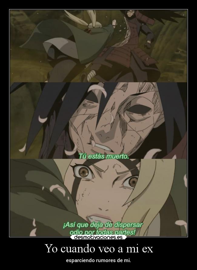 carteles anime pareja dejar hablar decir rumores raptorhunters desmotivaciones