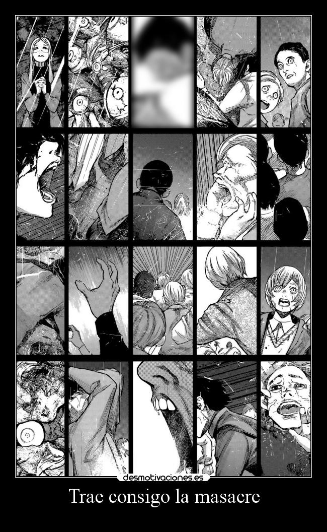 carteles anime vida mundo dolor muerte fin raptorhunters harukaze tokyoghoul tokyoghoulre tokyoghoulre145 desmotivaciones