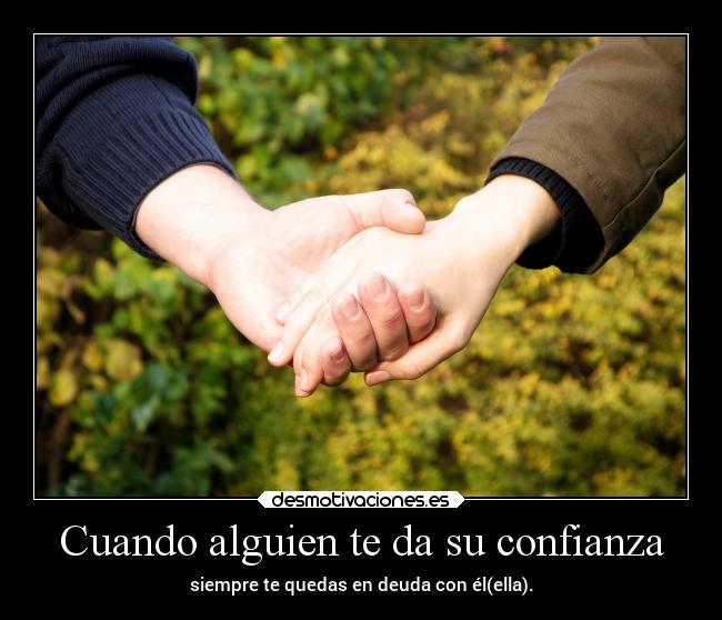 carteles confianza confianza frases desmotivaciones