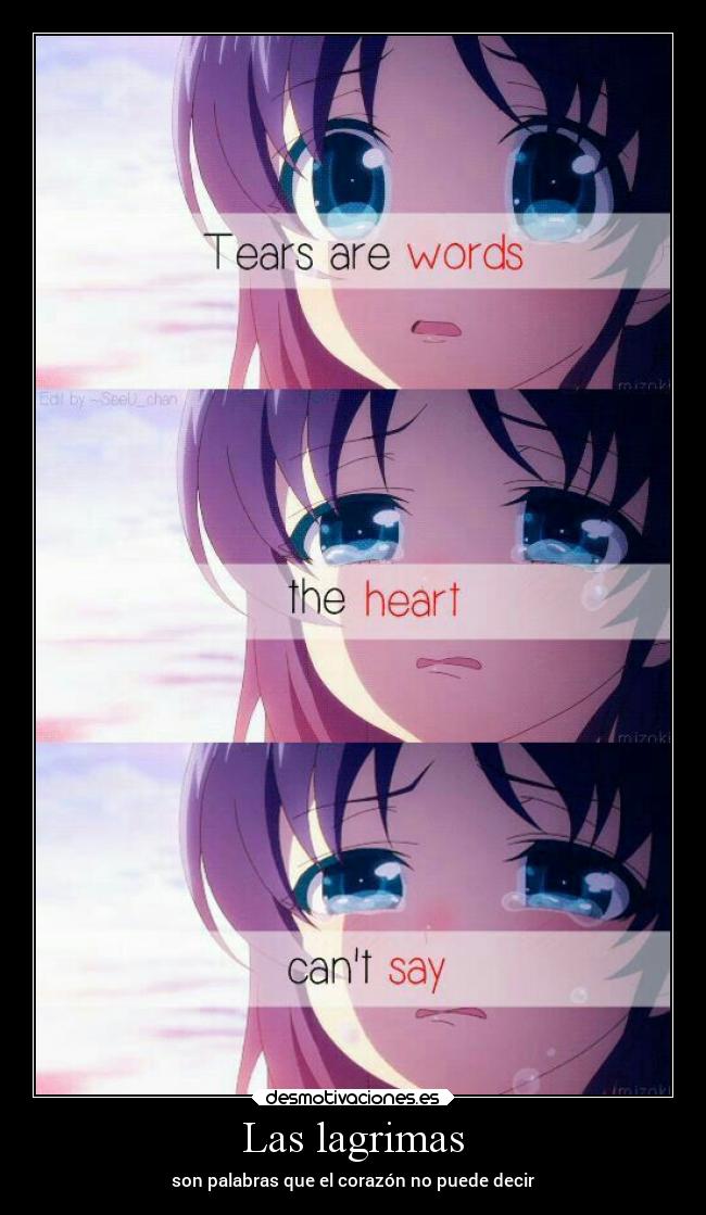 Las lagrimas -