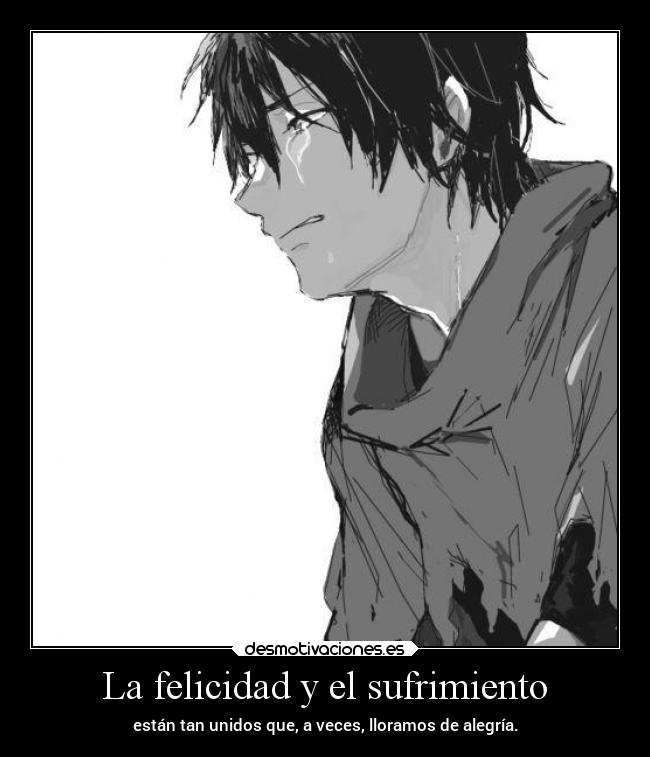 La felicidad y el sufrimiento -