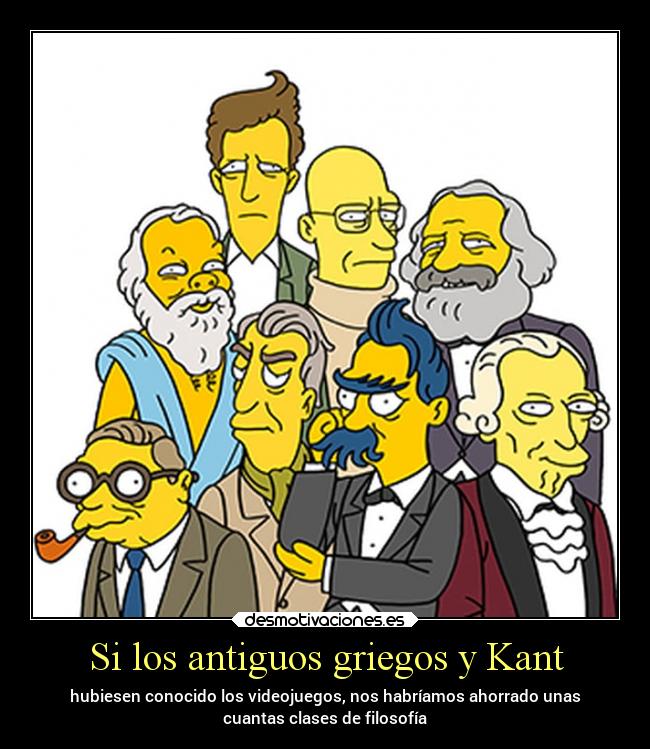 carteles filosofia videojuegos kant griegos desmotivaciones