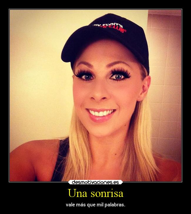 Una sonrisa - vale más que mil palabras.