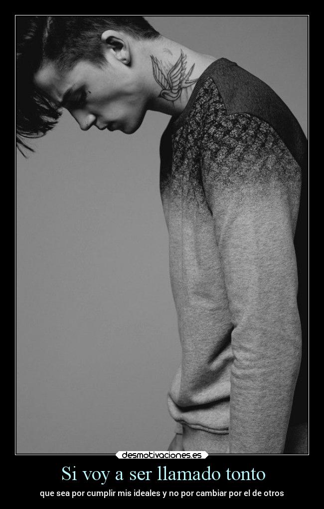 Si voy a ser llamado tonto -