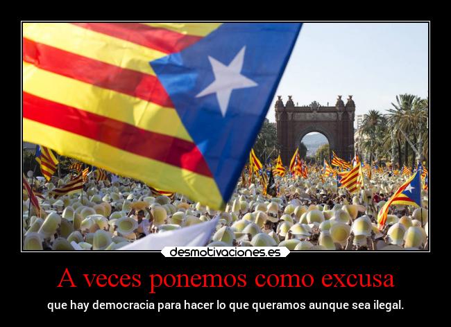 A veces ponemos como excusa -