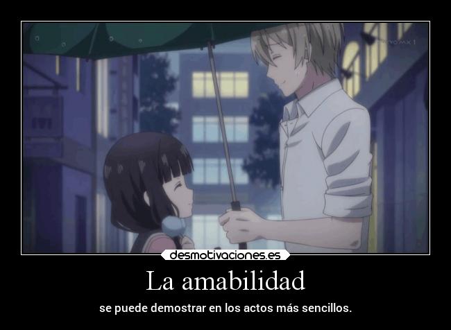 carteles anime amabilidad actos paciencia doni desmotivaciones