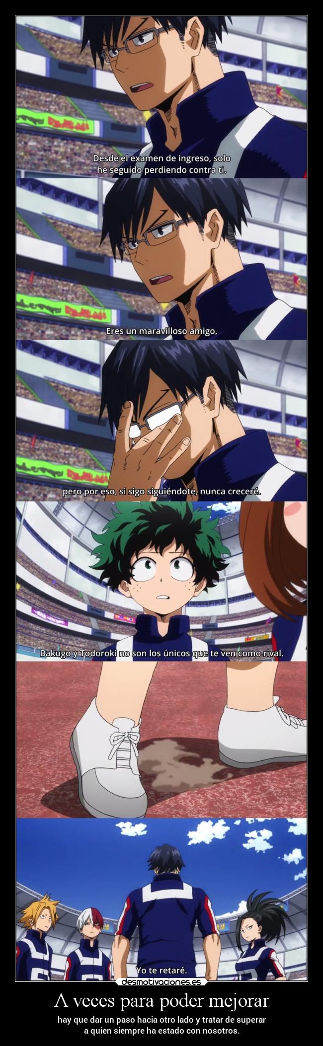 carteles anime mundo amigos amistad raptorhunters harukaze erosekai bokunoheroacademia midoriya epicanime desmotivaciones