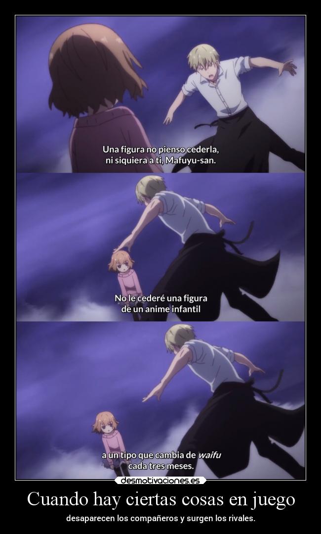 carteles anime vida humor risa amigos aistad raptorhunters harukaze erosekai blends waifu waifus desmotivaciones