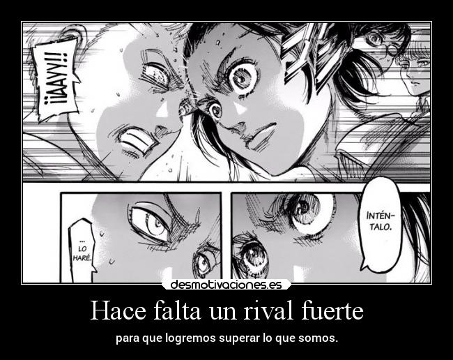 carteles anime vida mundo rivalidad raptorhunters harukaze erosekai shingekinokyojin falco gabi mare marley desmotivaciones