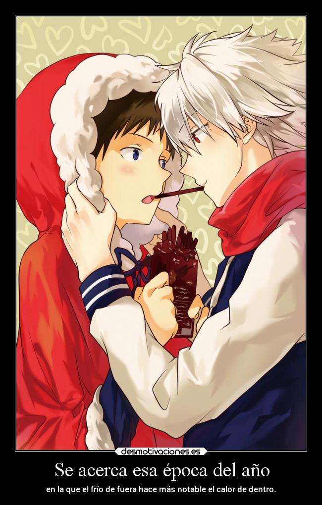 carteles anime vida mundo amor raptorhunters harukaze erosekai evangelion desmopocky kaworu shinji yaoi ikari desmotivaciones