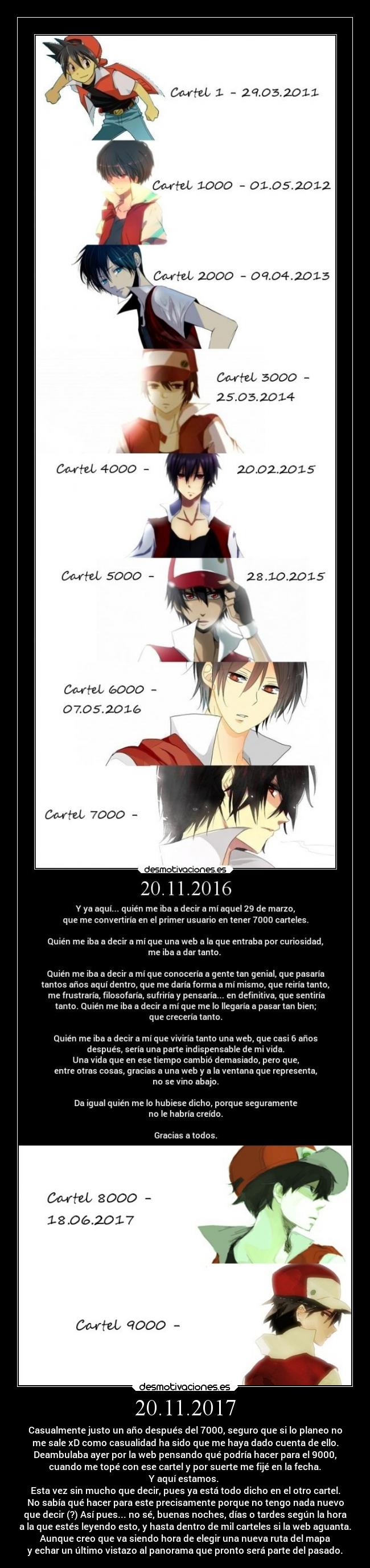carteles anime vida desmotivaciones pokemon raptorhunters harukaze erosekai orion1 orion1y2017 cartel 9000 desmotivaciones