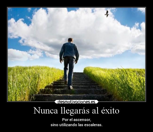 Nunca llegarás al éxito -