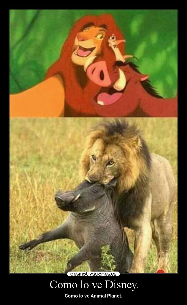 Como lo ve Disney. -