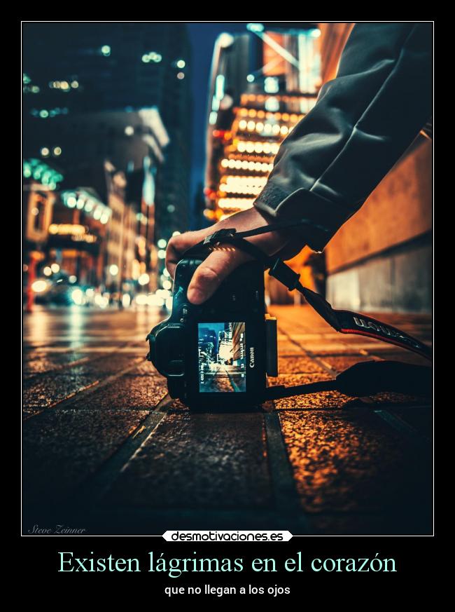 Existen lágrimas en el corazón - que no llegan a los ojos