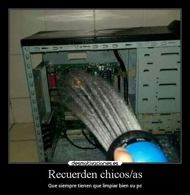 carteles fail humor risas computadora agua limpieza desmotivaciones