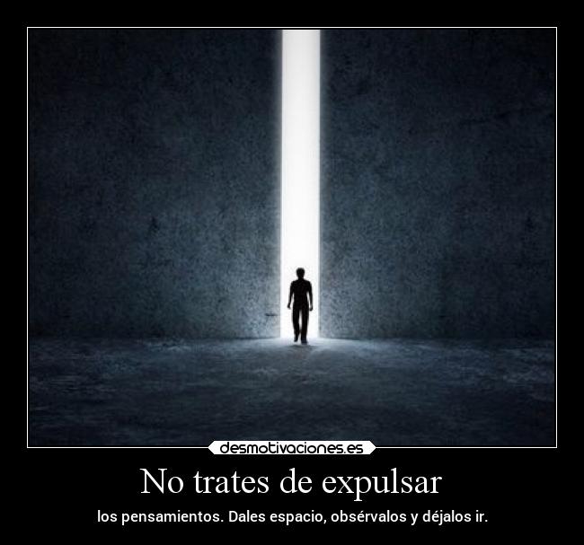 No trates de expulsar -