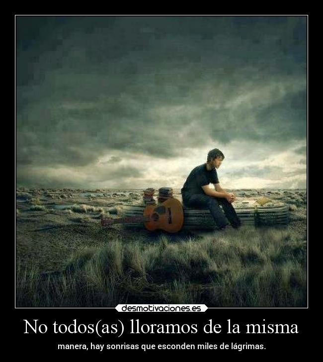 No todos(as) lloramos de la misma -