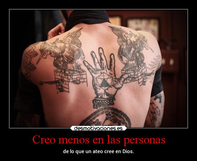 Creo menos en las personas -