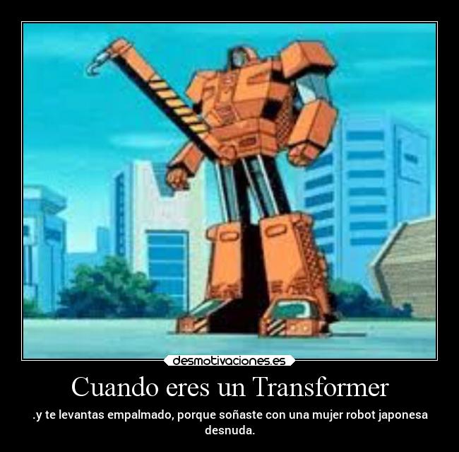 carteles sexo mujer transformer robot japonesa desmotivaciones