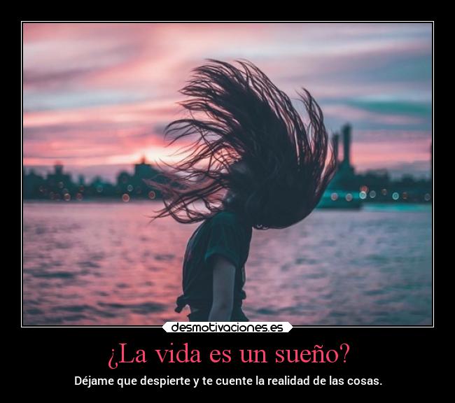 ¿La vida es un sueño? - Déjame que despierte y te cuente la realidad de las cosas.