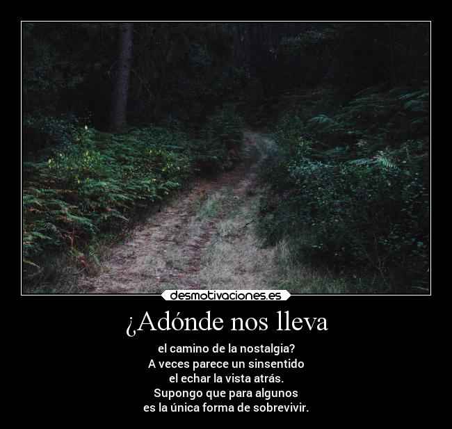 ¿Adónde nos lleva -