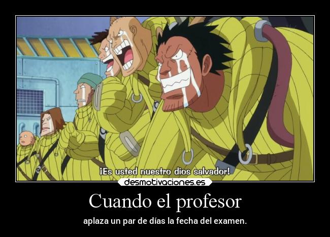 Cuando el profesor -