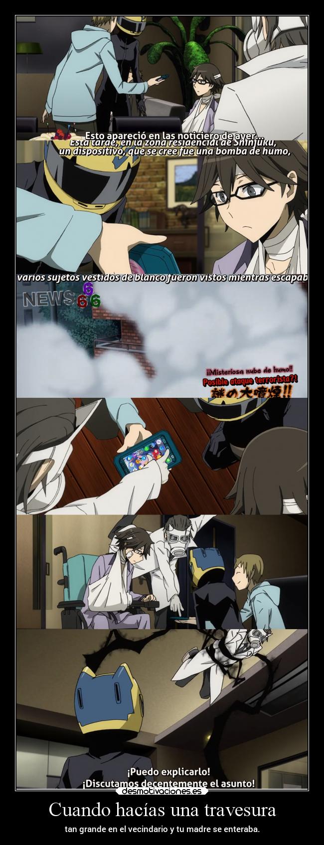 Cuando hacías una travesura - tan grande en el vecindario y tu madre se enteraba.