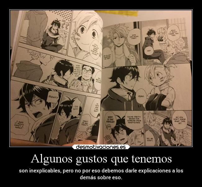 carteles anime manga gustos explicar doni desmotivaciones
