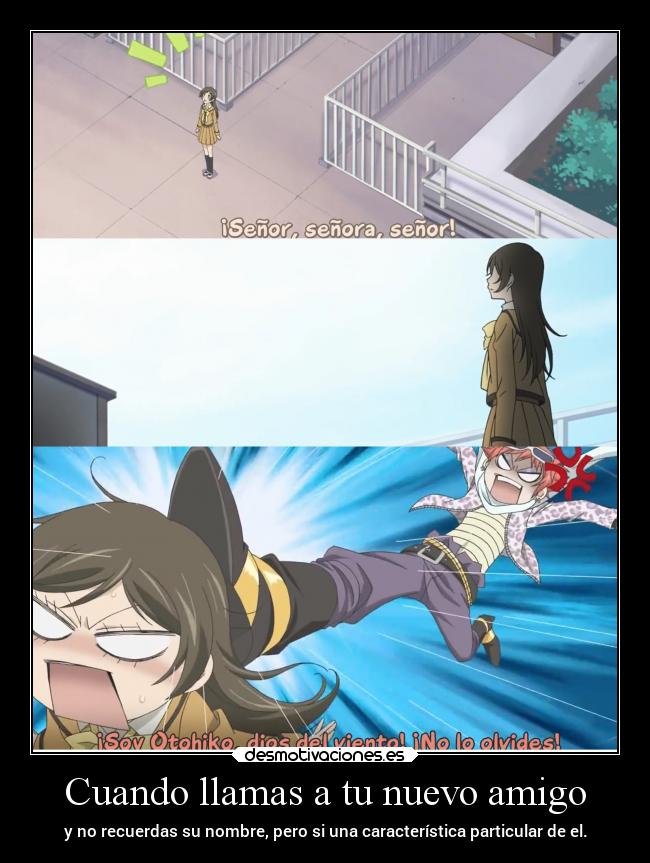 carteles anime olvidar amigo raptorhunters recordar nombre detalle apodo desmotivaciones