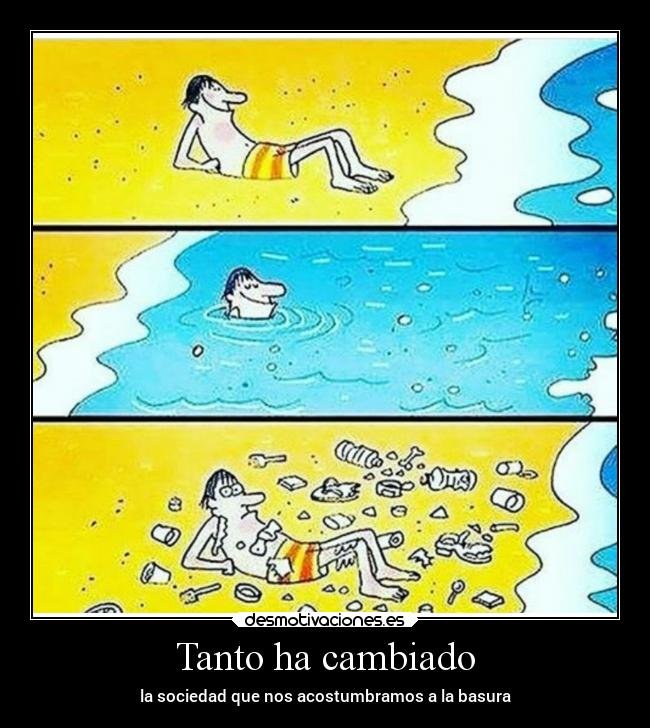 Tanto ha cambiado - la sociedad que nos acostumbramos a la basura