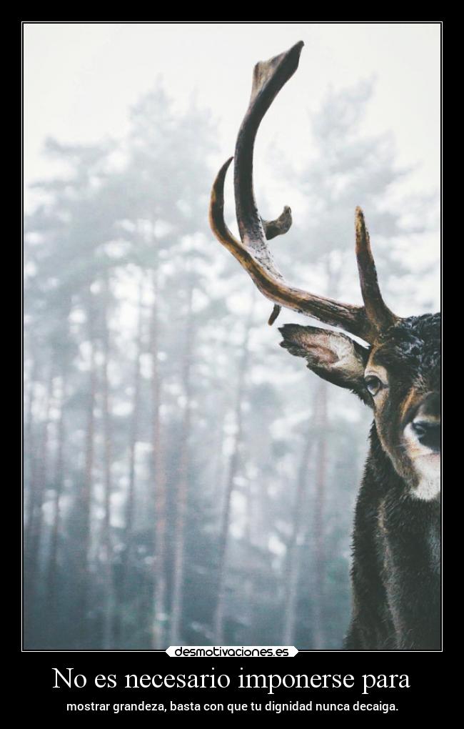 No es necesario imponerse para - 