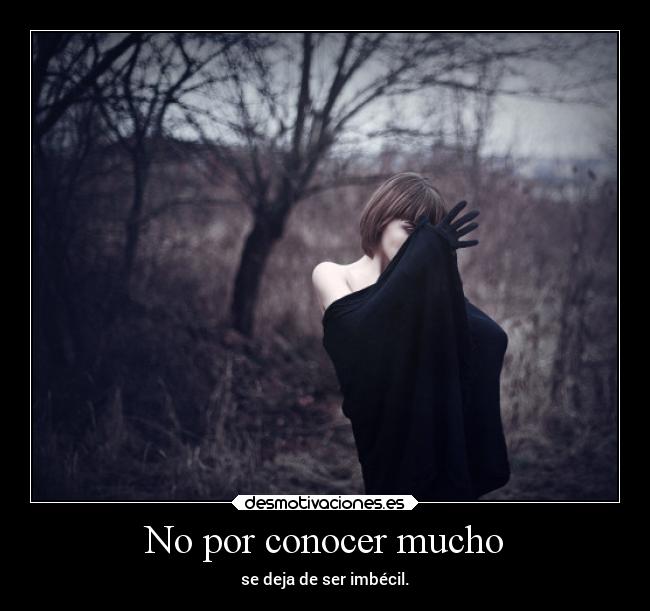 No por conocer mucho - 