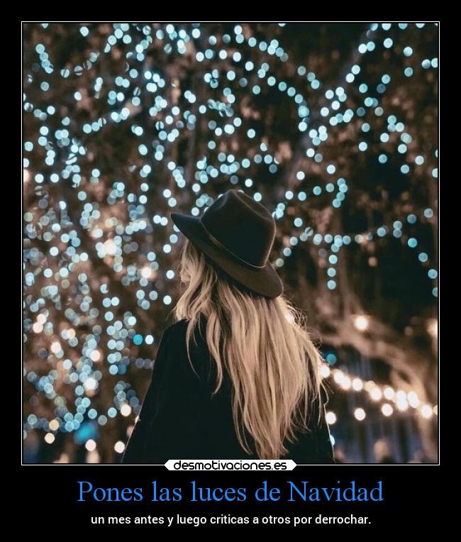 Pones las luces de Navidad - 