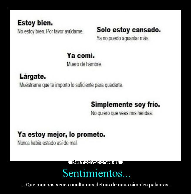 Sentimientos... -