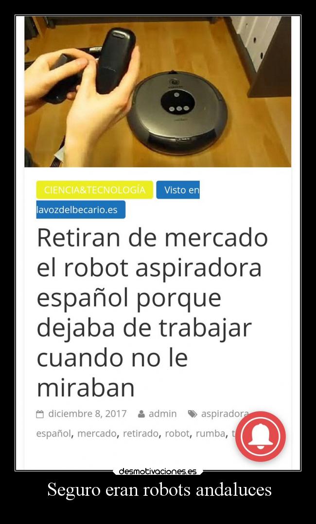 carteles trabajo robots andaluces desmotivaciones