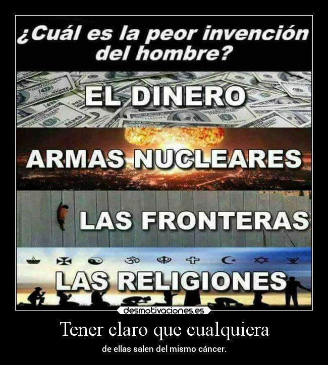 Tener claro que cualquiera - 