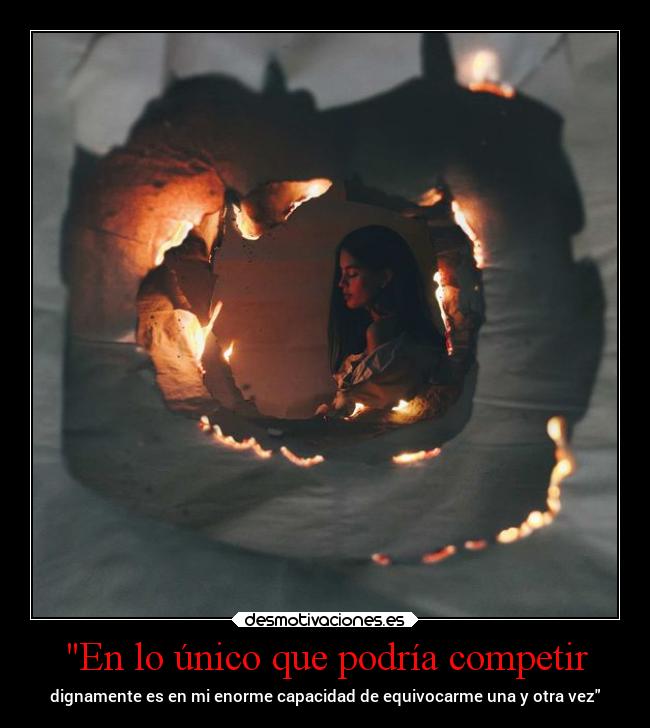 En lo único que podría competir - 