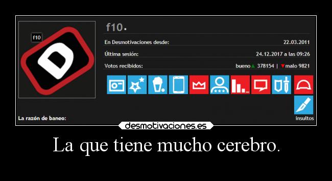 La que tiene mucho cerebro. - 